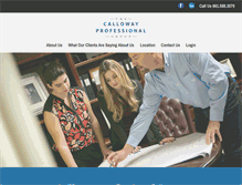 Tablet Screenshot of callowayprofessionalgroup.com